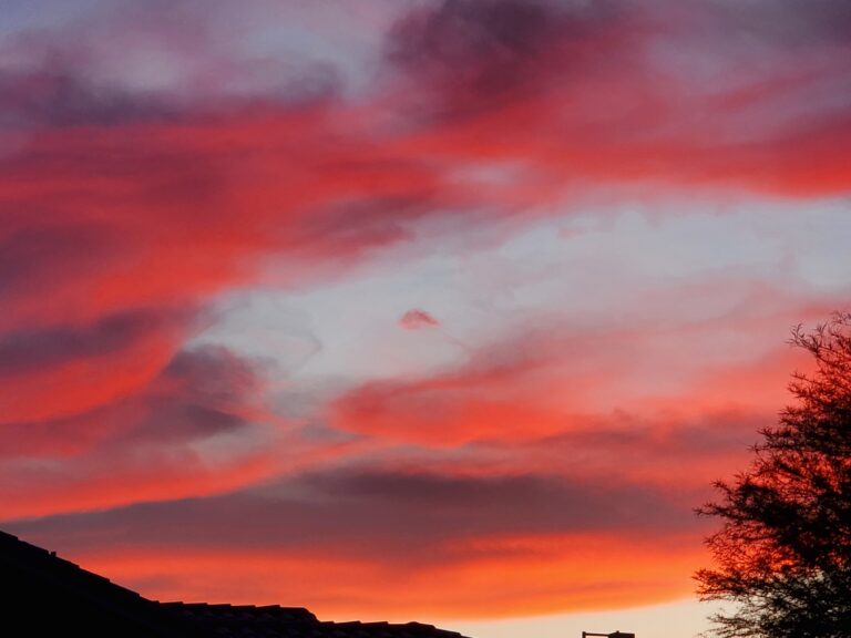 Red Arizona sky